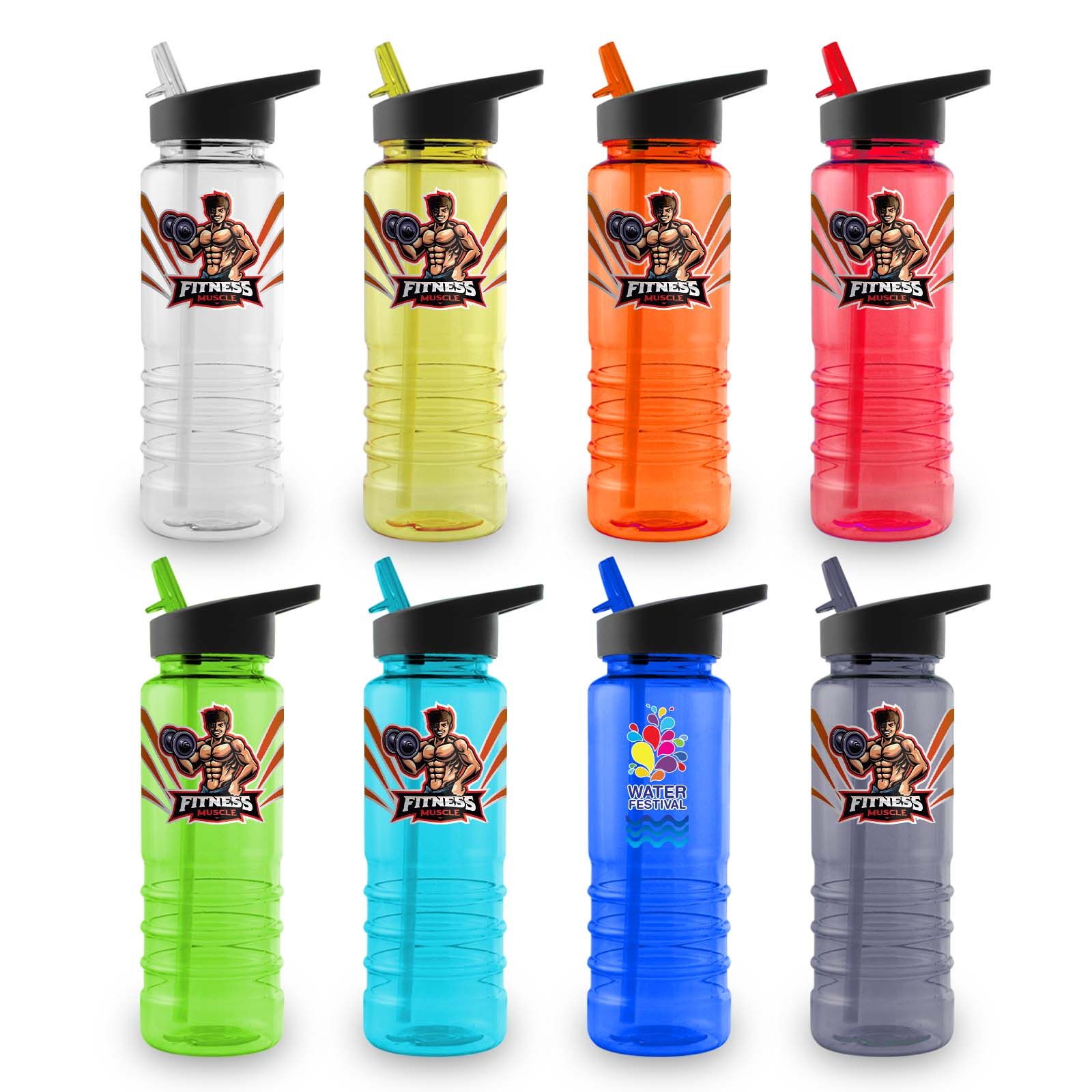 CBWM: UV Printed Logo & Heat Transfer Vinyl Water Bottles