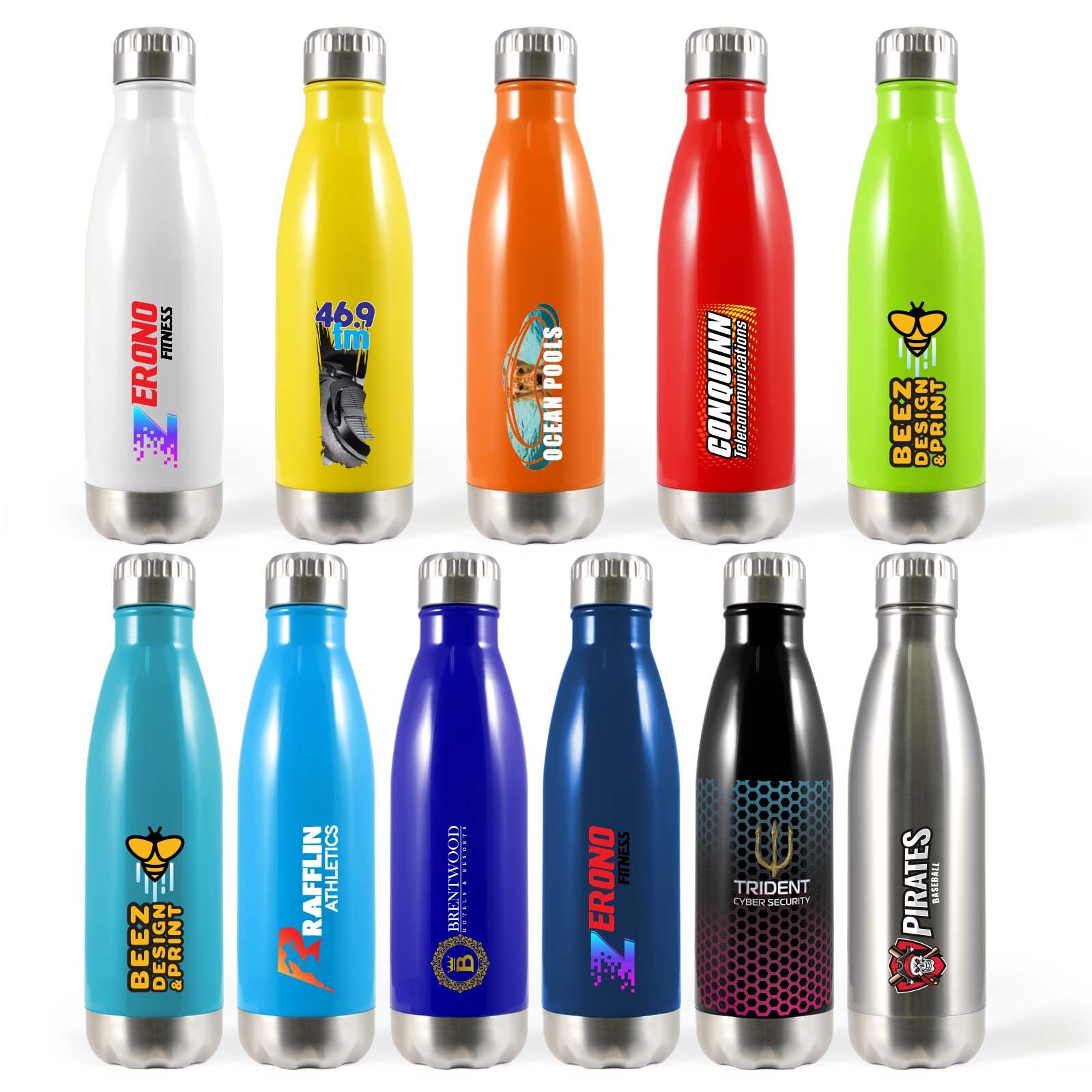 CBWM: UV Printed Logo & Heat Transfer Vinyl Water Bottles