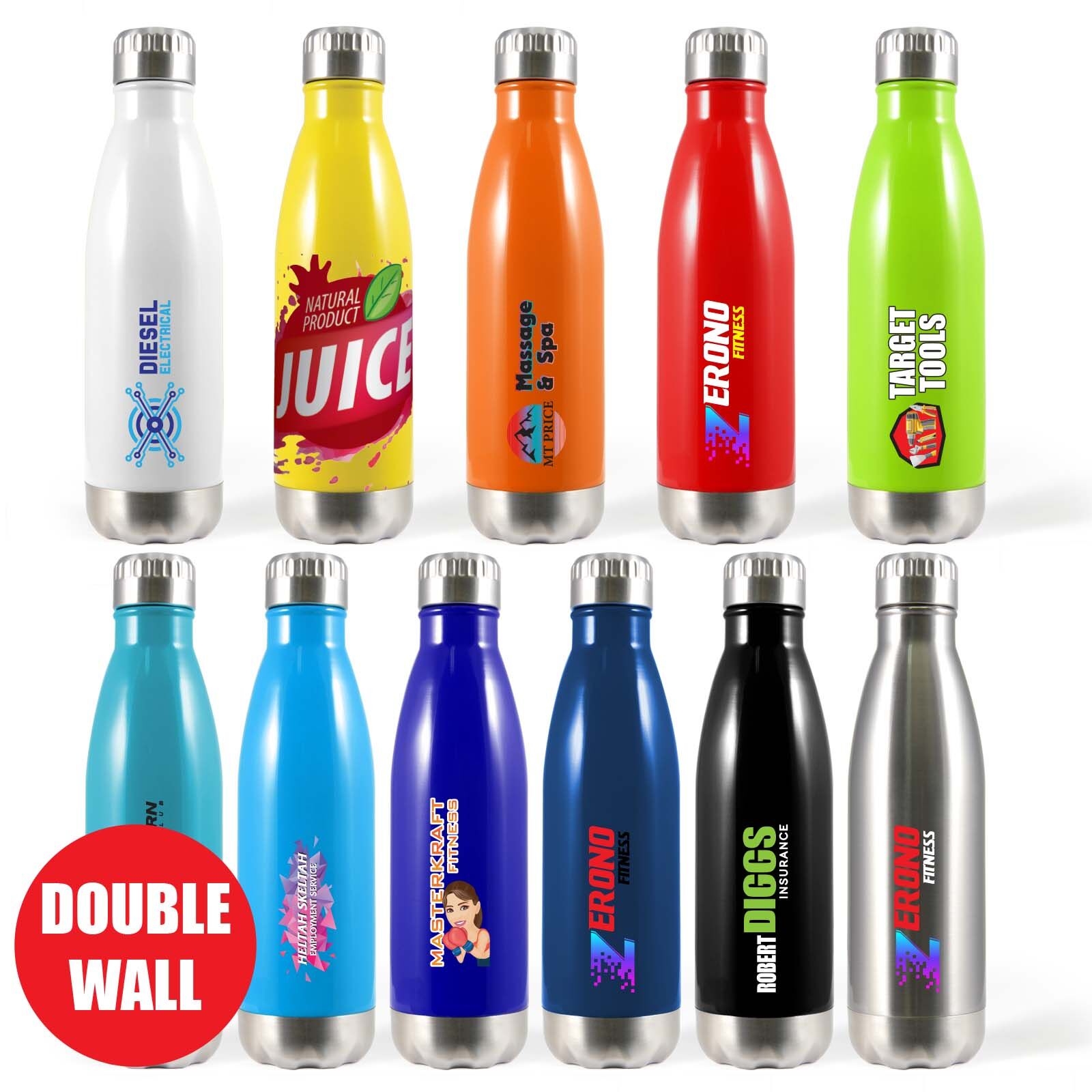 CBWM: UV Printed Logo & Heat Transfer Vinyl Water Bottles