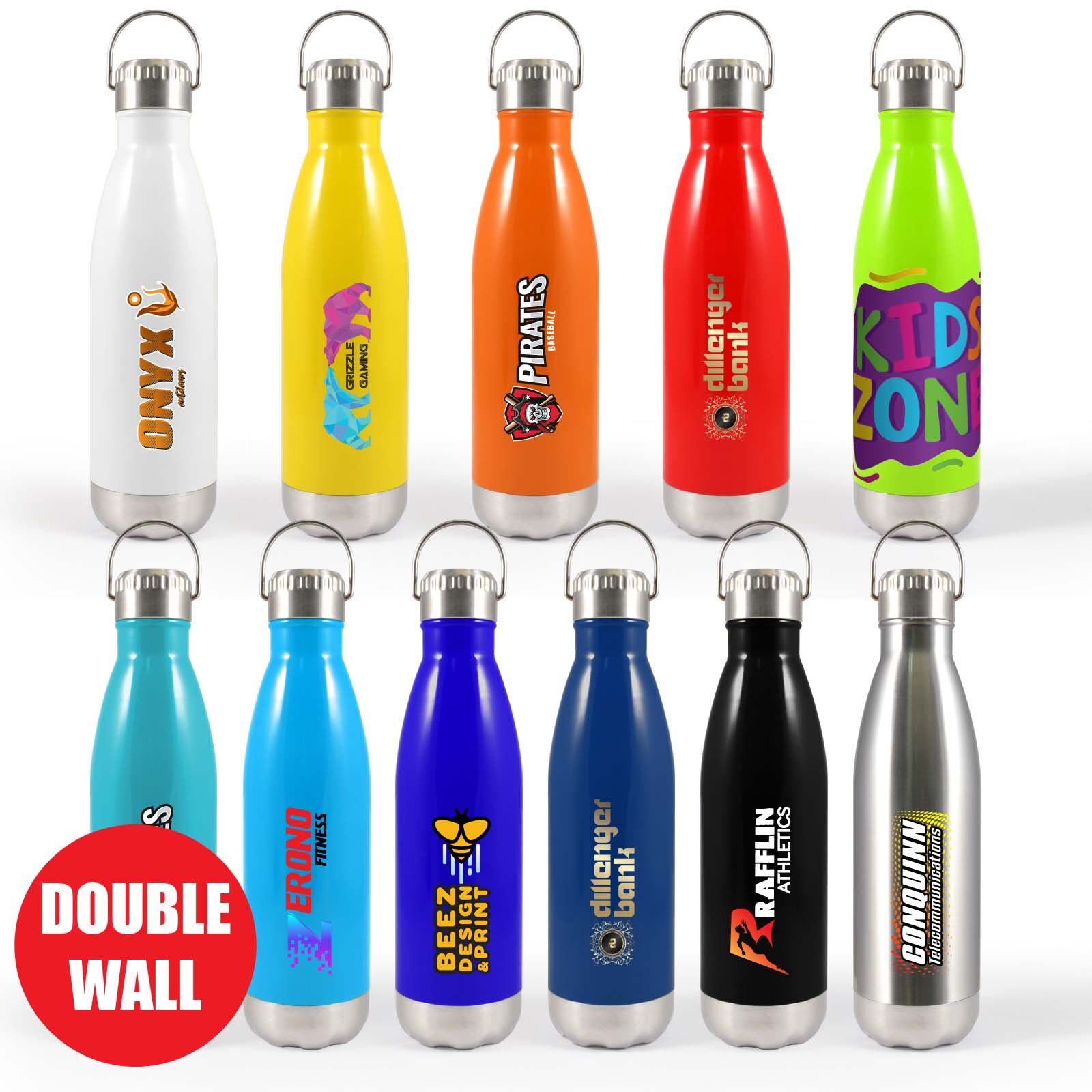 CBWM: UV Printed Logo & Heat Transfer Vinyl Water Bottles