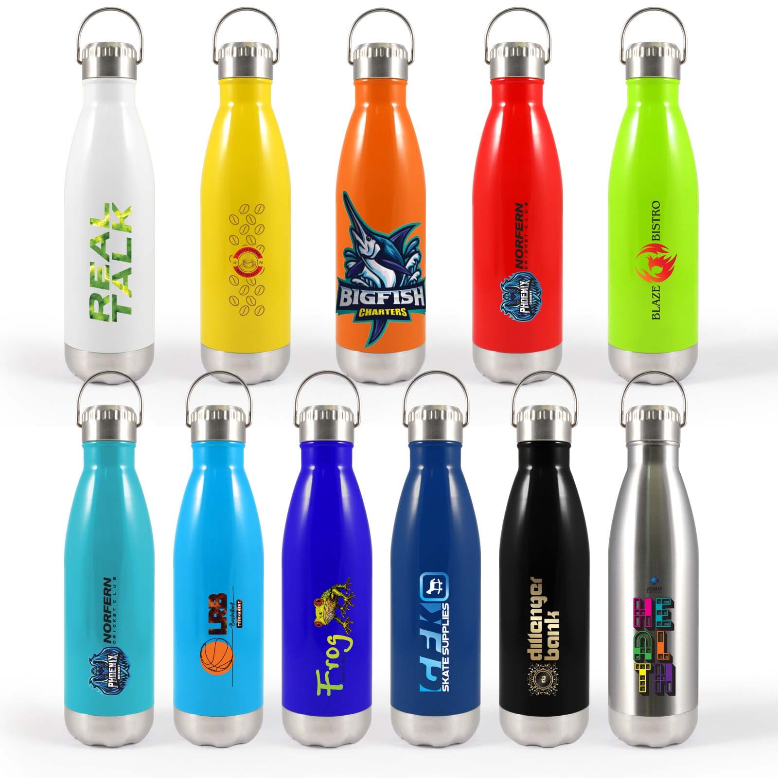 CBWM: UV Printed Logo & Heat Transfer Vinyl Water Bottles