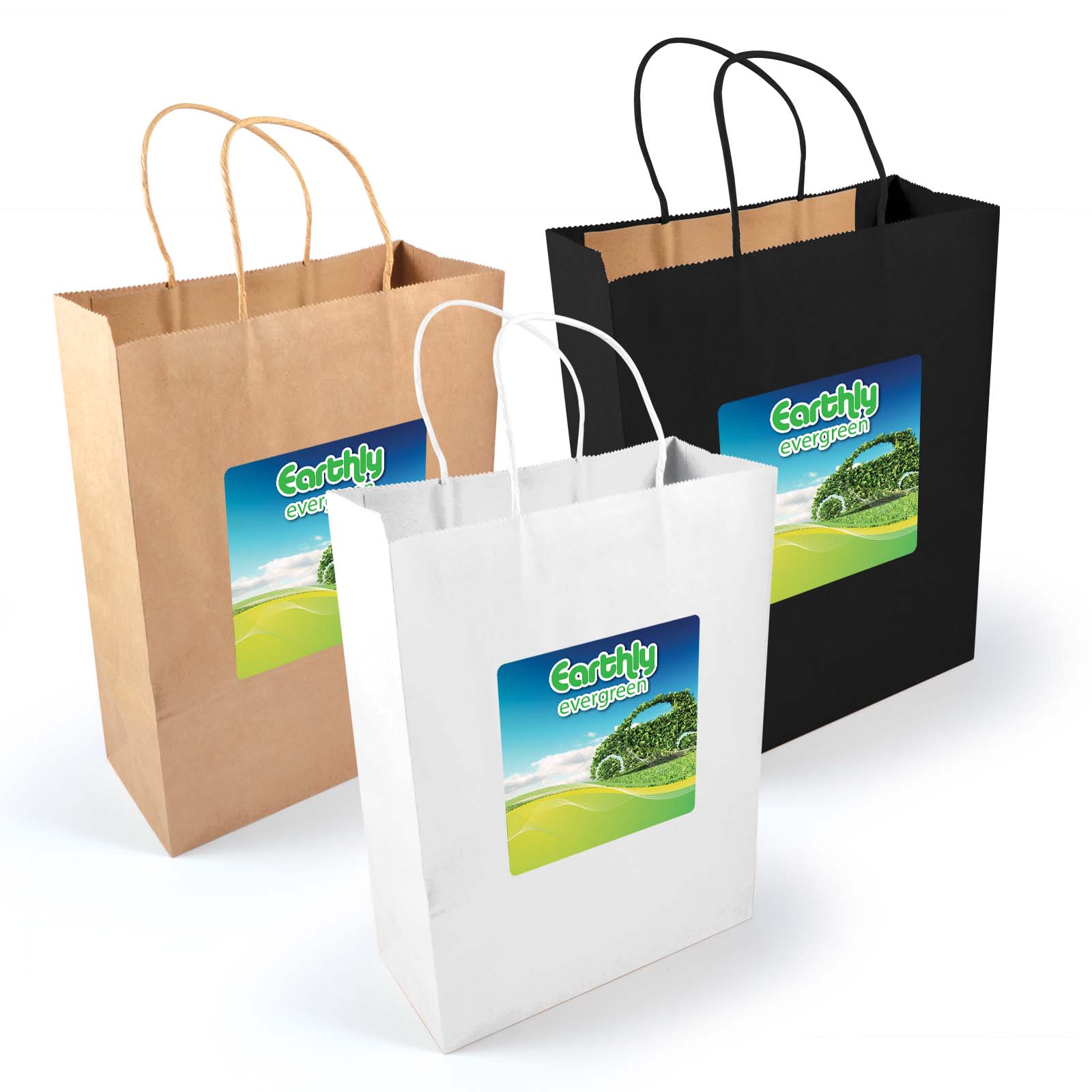 Custom branded Paper Bags Featuring Heat Transfer Vinyl Printing Custom branded Paper Bags Featuring Heat Transfer Vinyl Printing