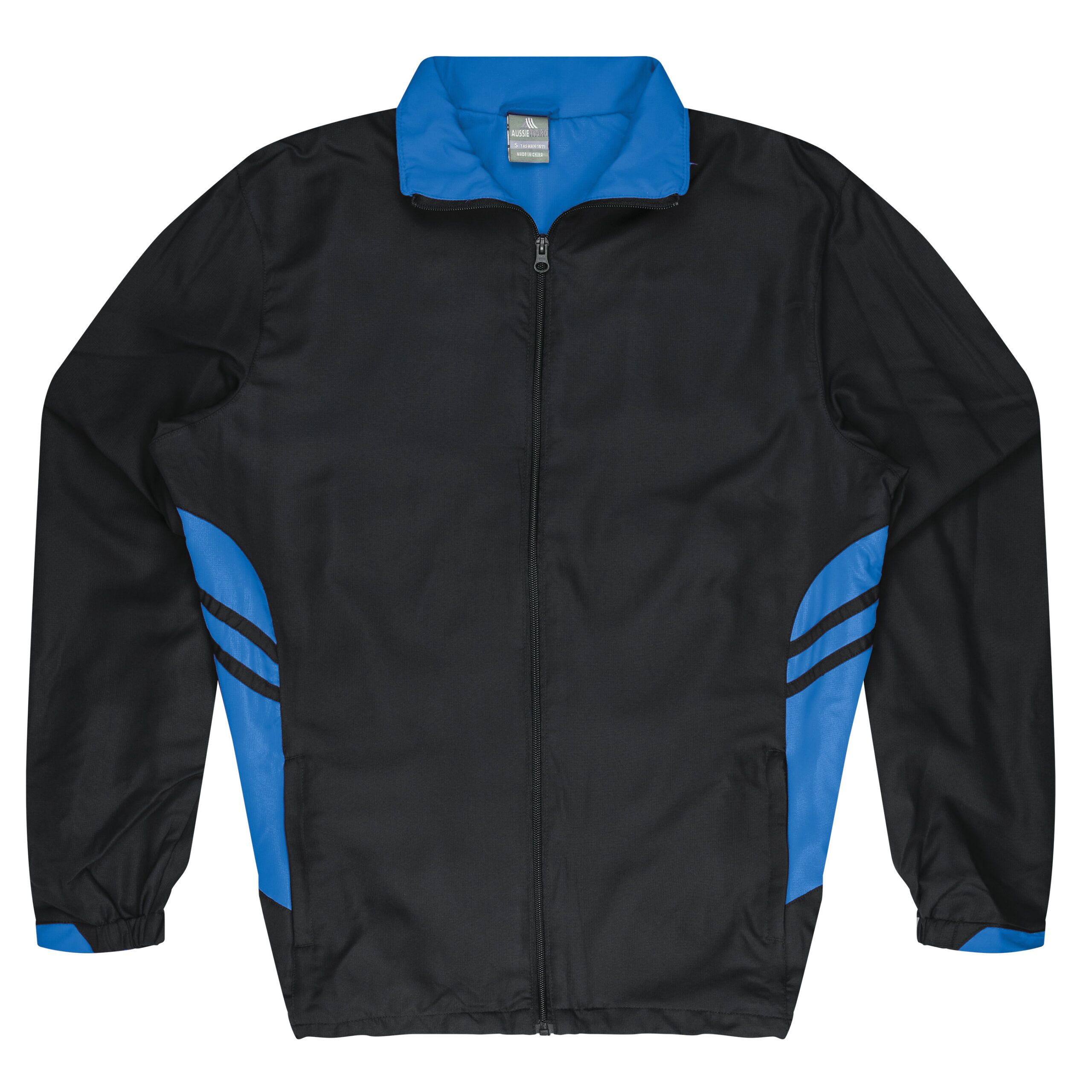CBWM: Men's Jacket - Tasman Black Cyan Front for Printing and Embroidery needs CBWM: Men's Jacket - Tasman Black Cyan Front for Printing and Embroidery needs