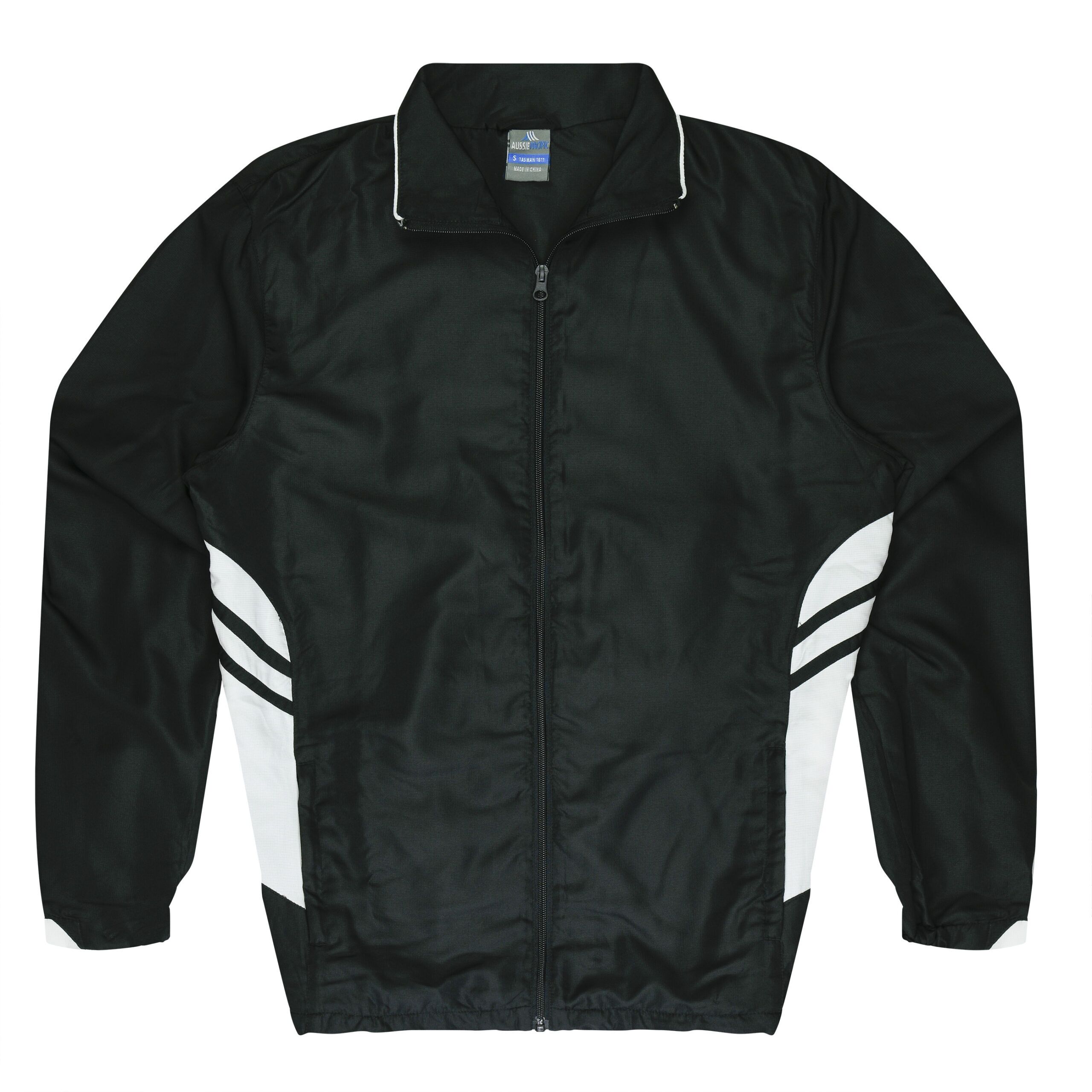 CBWM: Men's Jacket - Tasman Black White Front for Printing and Embroidery needs CBWM: Men's Jacket - Tasman Black White Front for Printing and Embroidery needs
