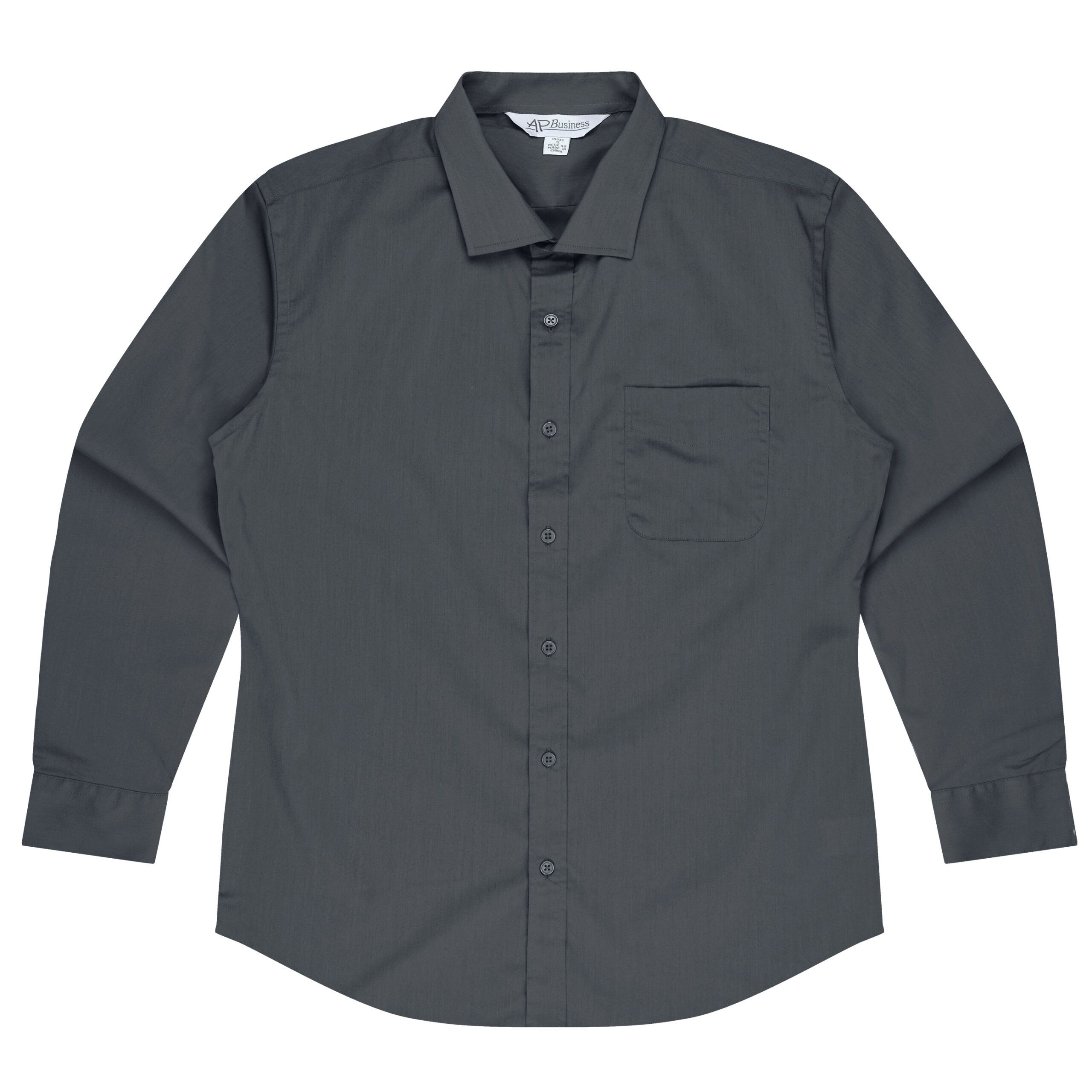 1903L-Mosman-Slate_Front Branded Business Shirts Sample Product 1903L-Mosman-Slate_Front Branded Business Shirts Sample Product