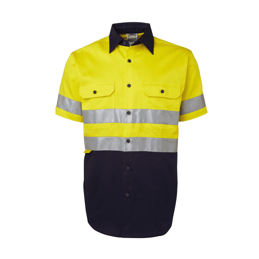 CBWM Men's Hi Vis Softshell Short Sleeve sample product for heat transfer vinyl stripe design CBWM Men's Hi Vis Softshell Short Sleeve sample product for heat transfer vinyl stripe design