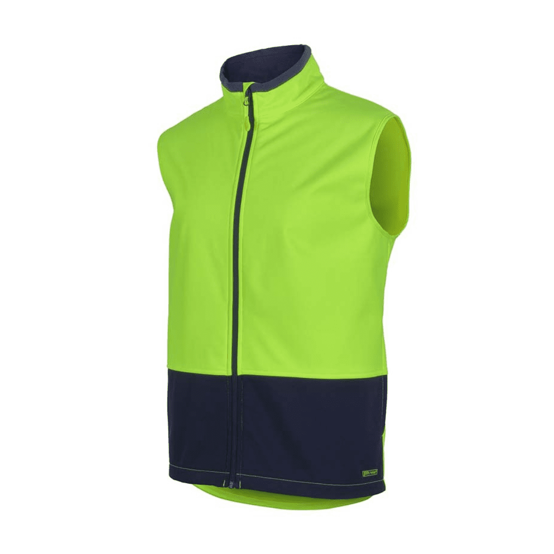 CBWM Men's Hi Vis Softshell Vest sample product for logo embroidery service CBWM Men's Hi Vis Softshell Vest sample product for logo embroidery service