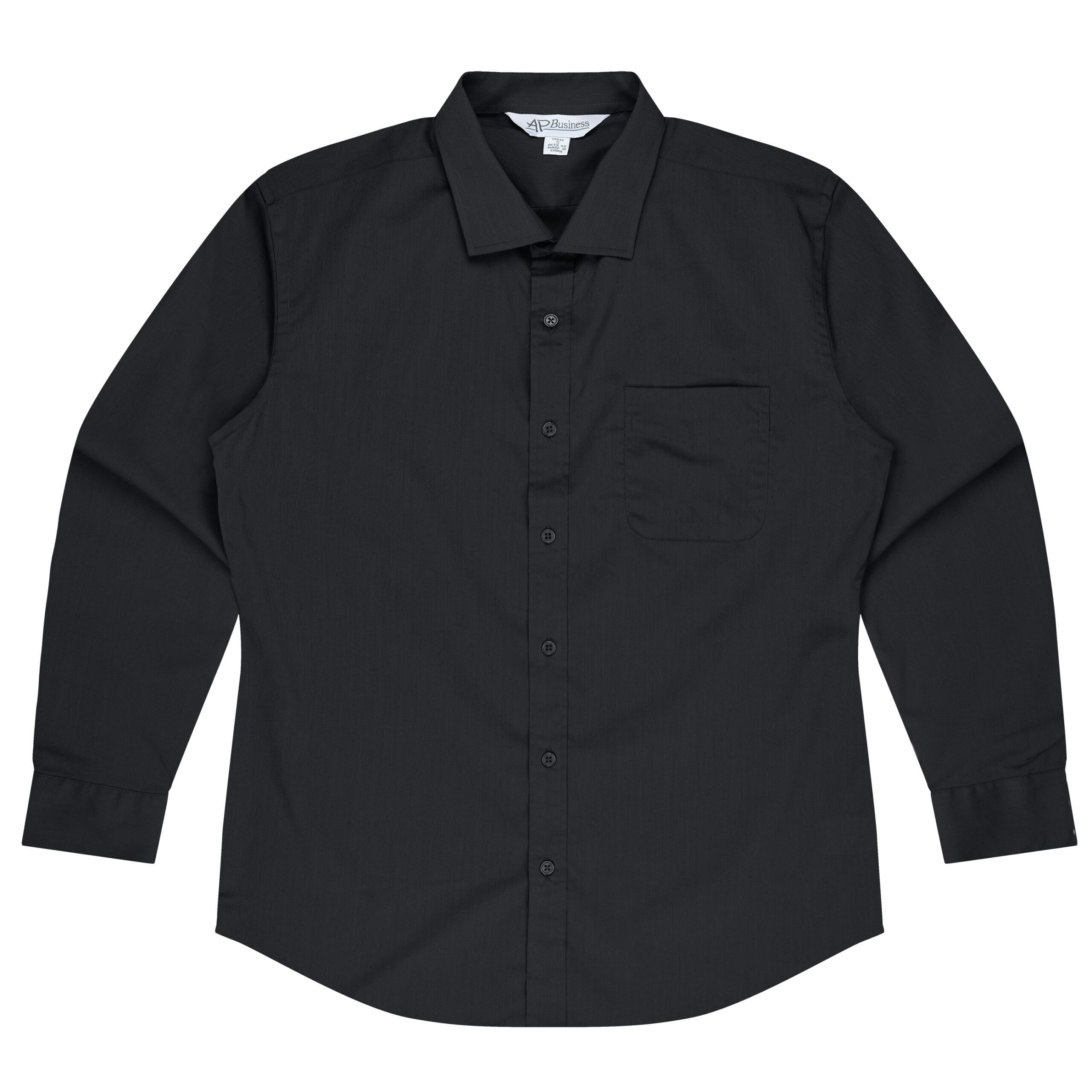 1903L-Mosman-Black_Front Branded Business Custom Shirts Sample Product 1903L-Mosman-Black_Front Branded Business Custom Shirts Sample Product