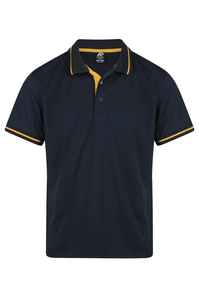 Aussie Pacific Cottesloe Mens Polos Navy Gold Aussie Pacific Cottesloe Mens Polos Navy Gold