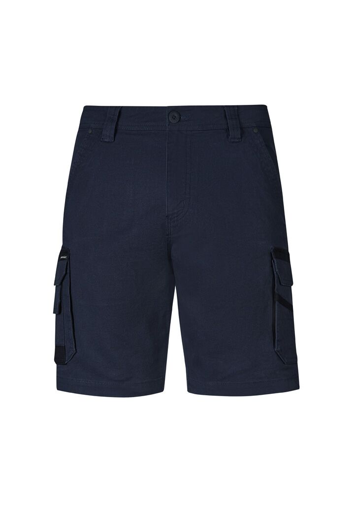ZS822_Navy_Syzmik Mens Streetworx Heritage Short Fr ZS822_Navy_Syzmik Mens Streetworx Heritage Short Fr