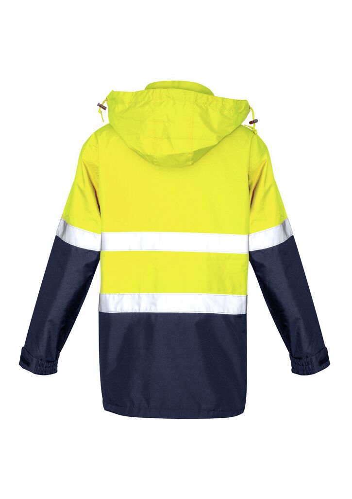 ZJ357_Syzmik Mens Hi Vis Ultralite Waterproof Jacket Yellow Navy Black ZJ357_Syzmik Mens Hi Vis Ultralite Waterproof Jacket Yellow Navy Black
