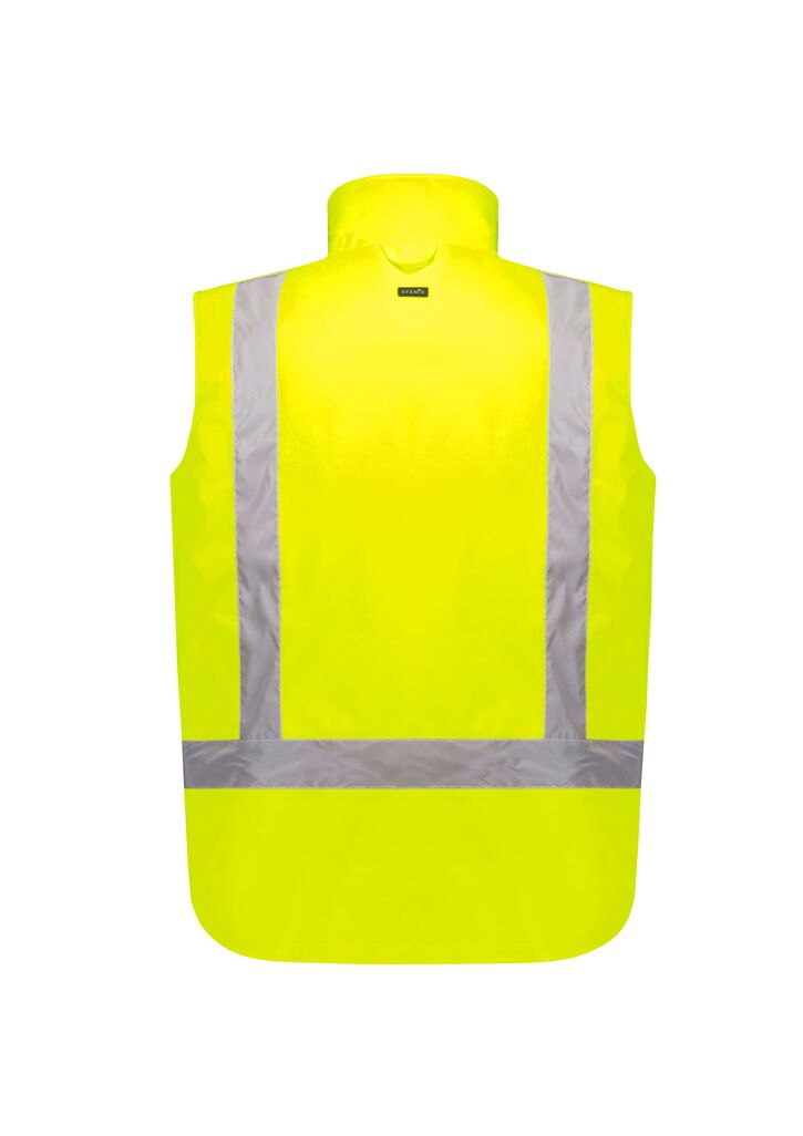 ZV228_Product_Yellow_Syzmik Unisex Hi Vis Waterproof Reversible Vest Bk ZV228_Product_Yellow_Syzmik Unisex Hi Vis Waterproof Reversible Vest Bk