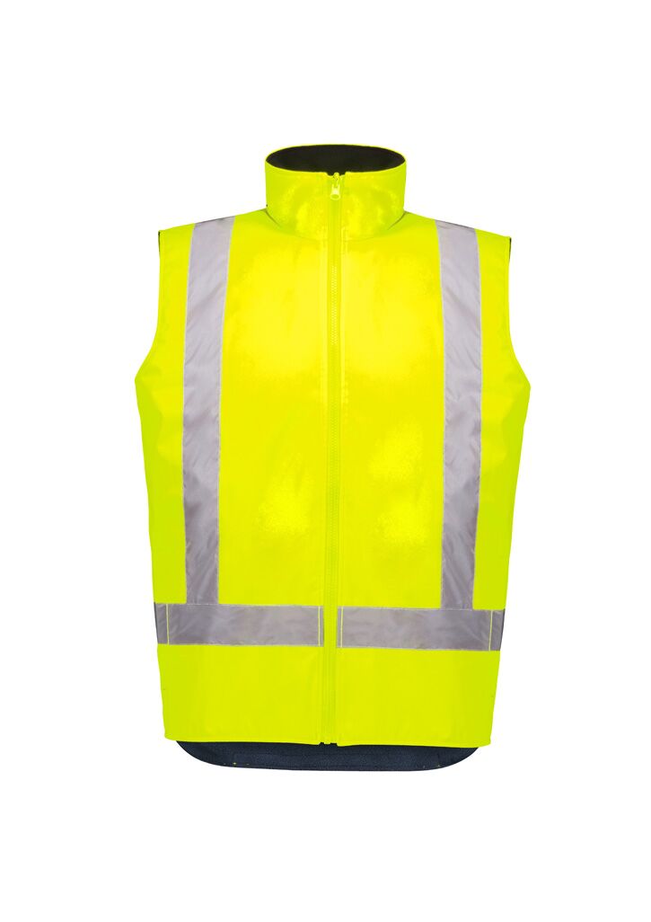 ZV228_Product_Yellow_Syzmik Unisex Hi Vis Waterproof Reversible Vest Fr ZV228_Product_Yellow_Syzmik Unisex Hi Vis Waterproof Reversible Vest Fr