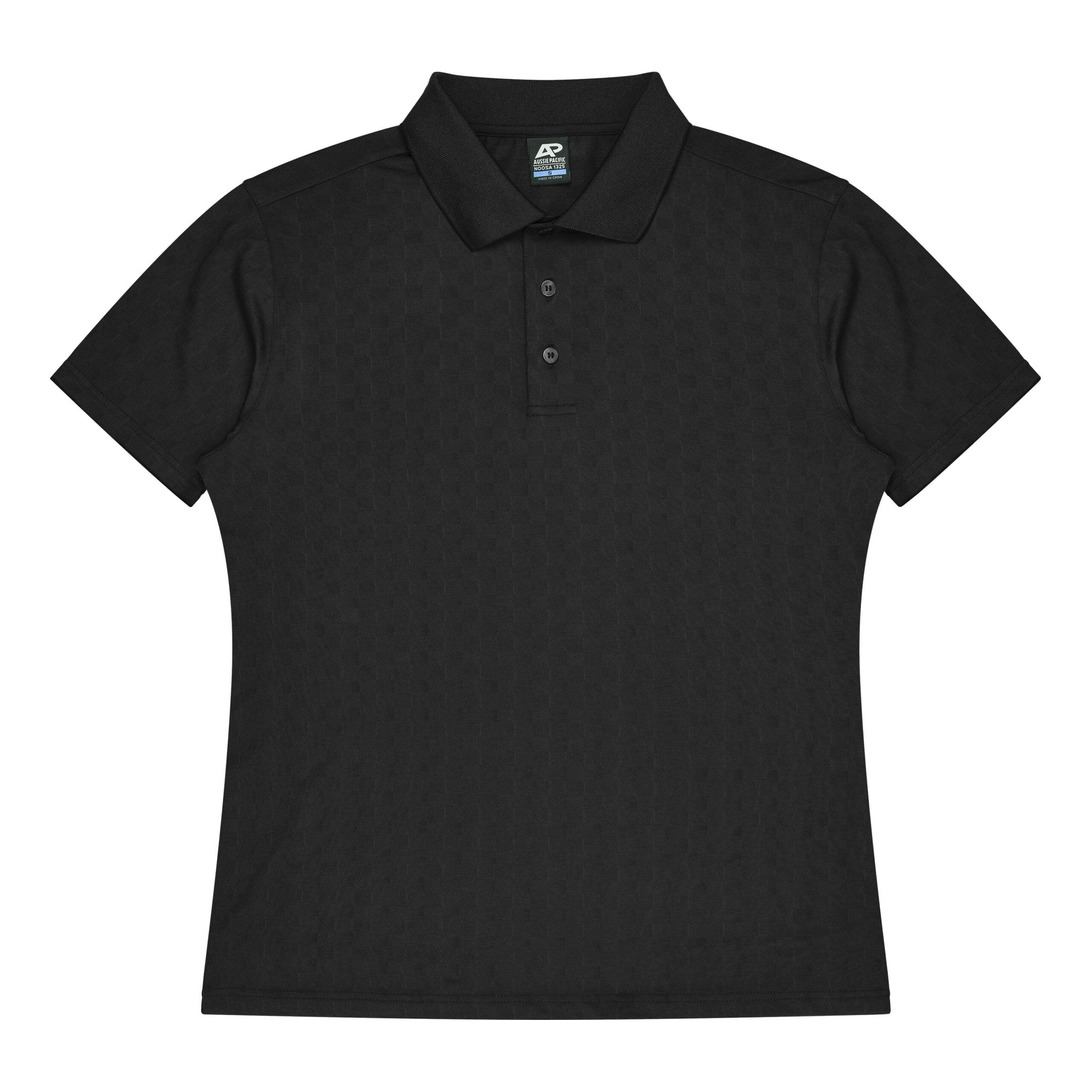 CBWM: Custom Men's Polo Shirt Printing & Embroidery – NOOSA Black-Front CBWM: Custom Men's Polo Shirt Printing & Embroidery – NOOSA Black-Front