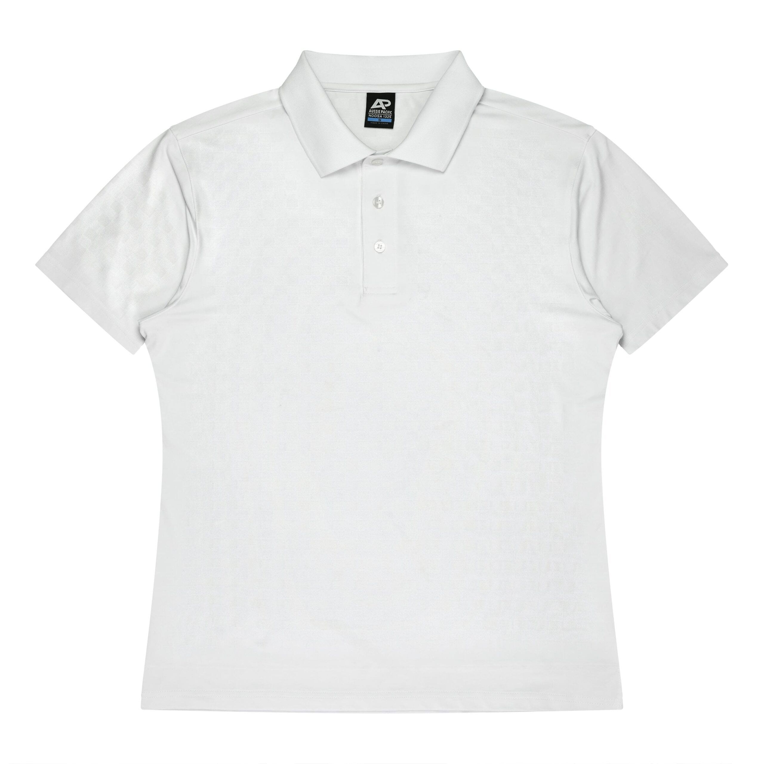 CBWM: Custom Men's Polo Shirt Printing & Embroidery – NOOSA White-Front CBWM: Custom Men's Polo Shirt Printing & Embroidery – NOOSA White-Front