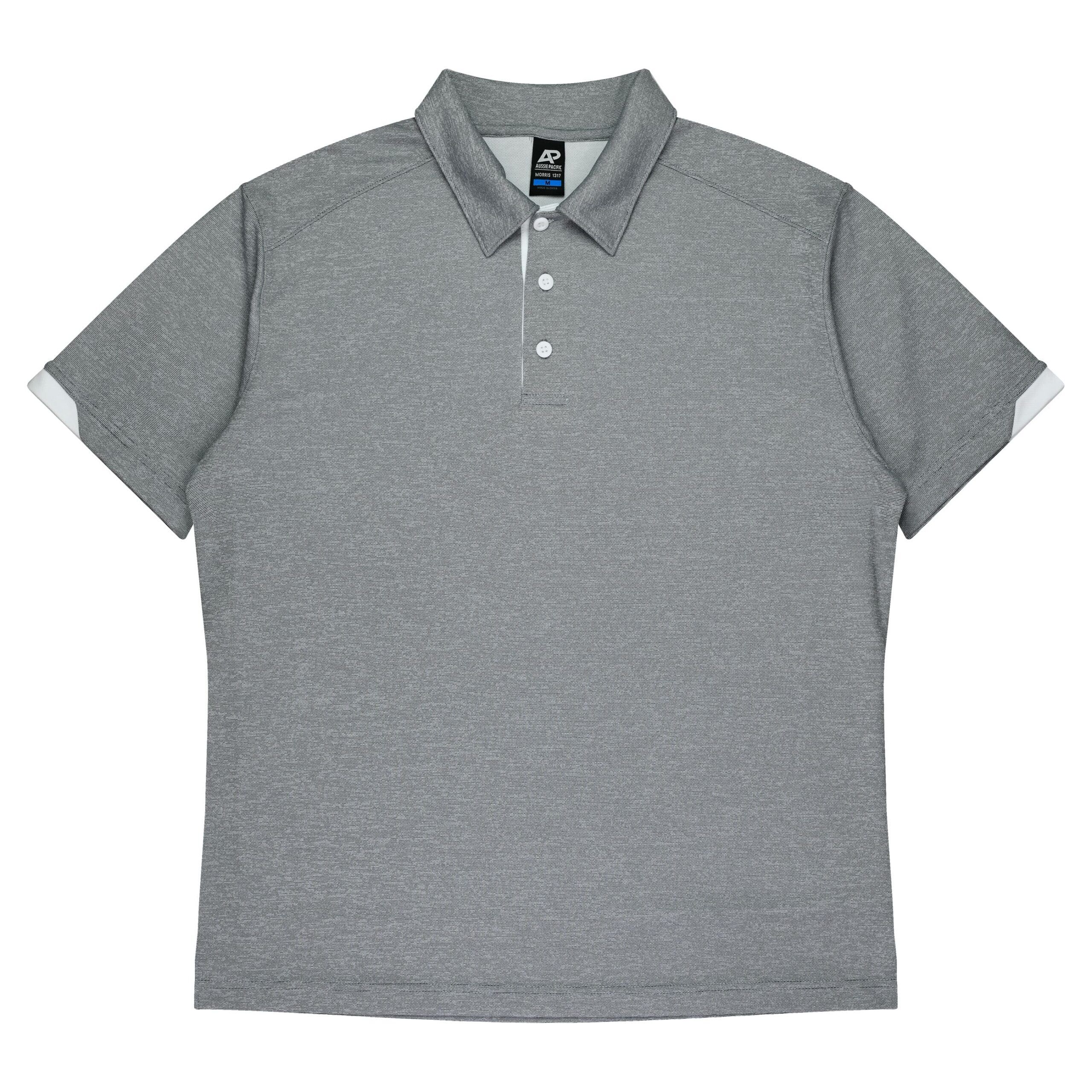 CBWM: Custom Men's Polo Shirt Printing & Embroidery – Black White -Front CBWM: Custom Men's Polo Shirt Printing & Embroidery – Black White -Front