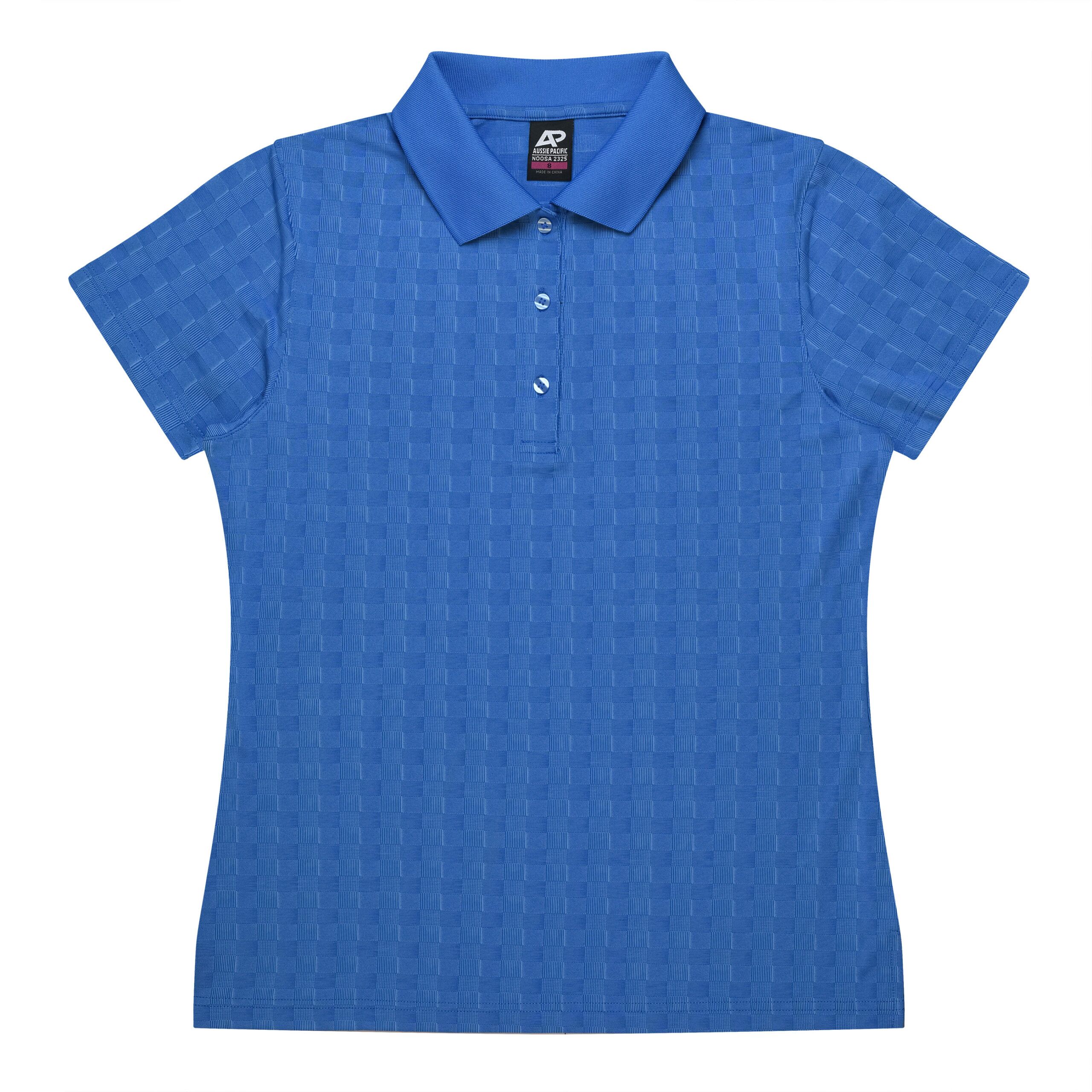 CBWM: Custom Women's Polo Shirt Printing & Embroidery – NOOSA Cyan-Front CBWM: Custom Women's Polo Shirt Printing & Embroidery – NOOSA Cyan-Front