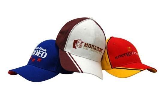 2635_Headwear Professionals Brushed Heavy Cotton with Peak & Crown Embroidered Design 2635_Headwear Professionals Brushed Heavy Cotton with Peak & Crown Embroidered Design