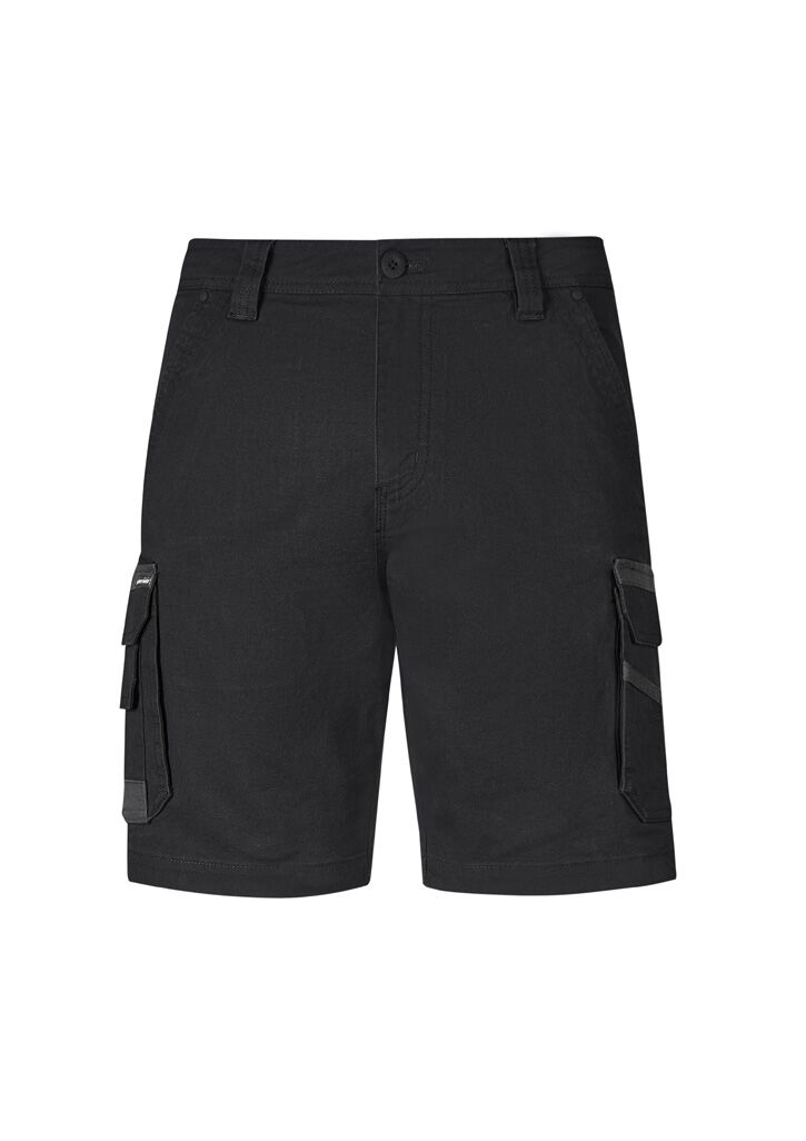ZS822_Black_Syzmik Mens Streetworx Heritage Short Fr ZS822_Black_Syzmik Mens Streetworx Heritage Short Fr