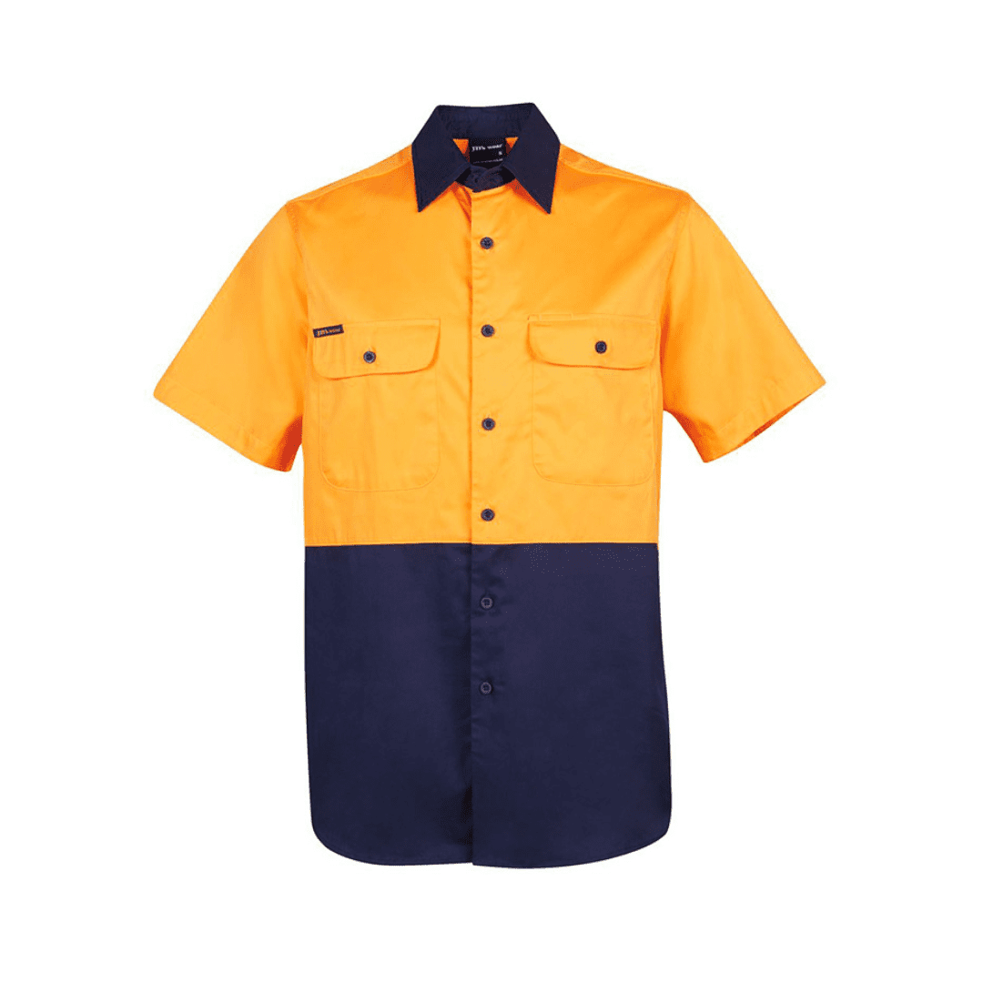 CBWM Men's Hi Vis Softshell Short Sleeve Polo sample product for logo embroidery service