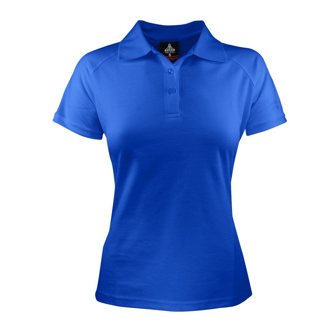 CBWM: Custom Women's Plain Polo Shirt Printing & Embroidery – Keira Royal-Front CBWM: Custom Women's Plain Polo Shirt Printing & Embroidery – Keira Royal-Front