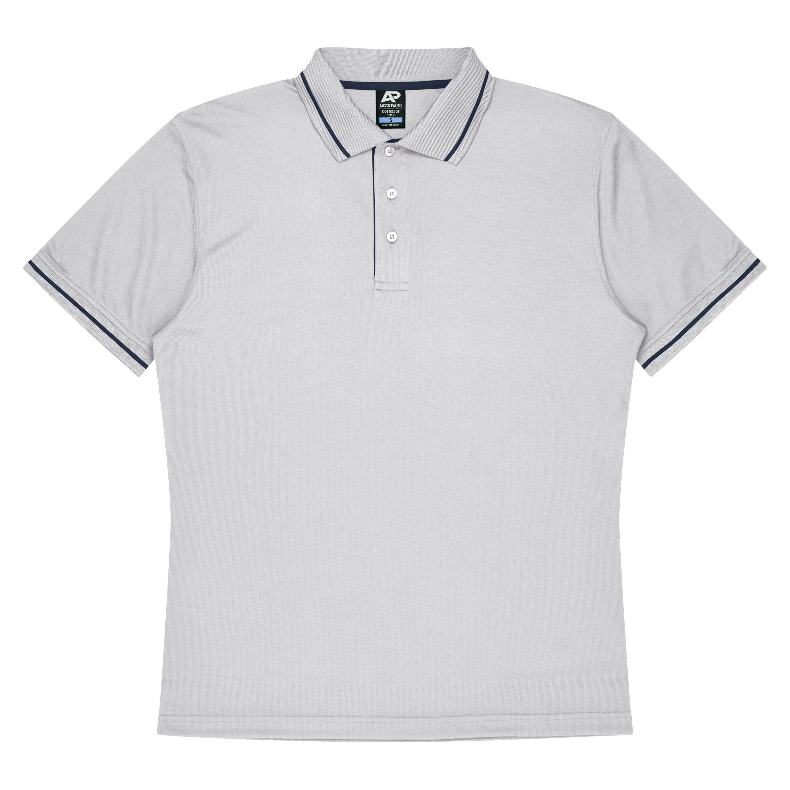 CBWM: Polo - Cottesloe White-Navy Front for Shirt Printing and Embroidery needs CBWM: Polo - Cottesloe White-Navy Front for Shirt Printing and Embroidery needs